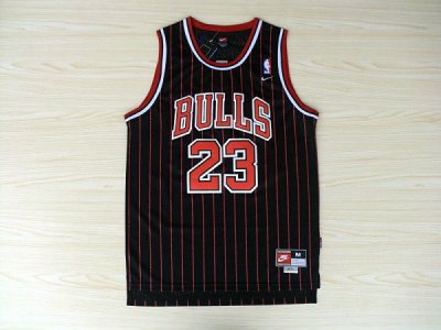 Maillot De Basket Chicago Bulls Michael Jordan 23 Eyed Engrener Fan Version Noir Rouge